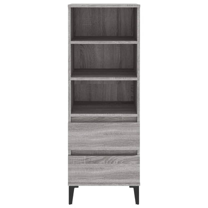 Skříň Highboard Šedá Sonoma 40 X 36 X 110 Cm Kompozitní Dřevo