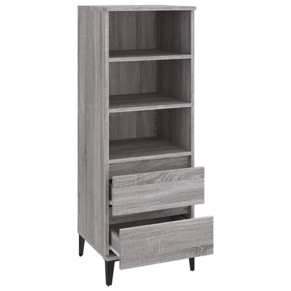 Skříň Highboard Šedá Sonoma 40 X 36 X 110 Cm Kompozitní Dřevo