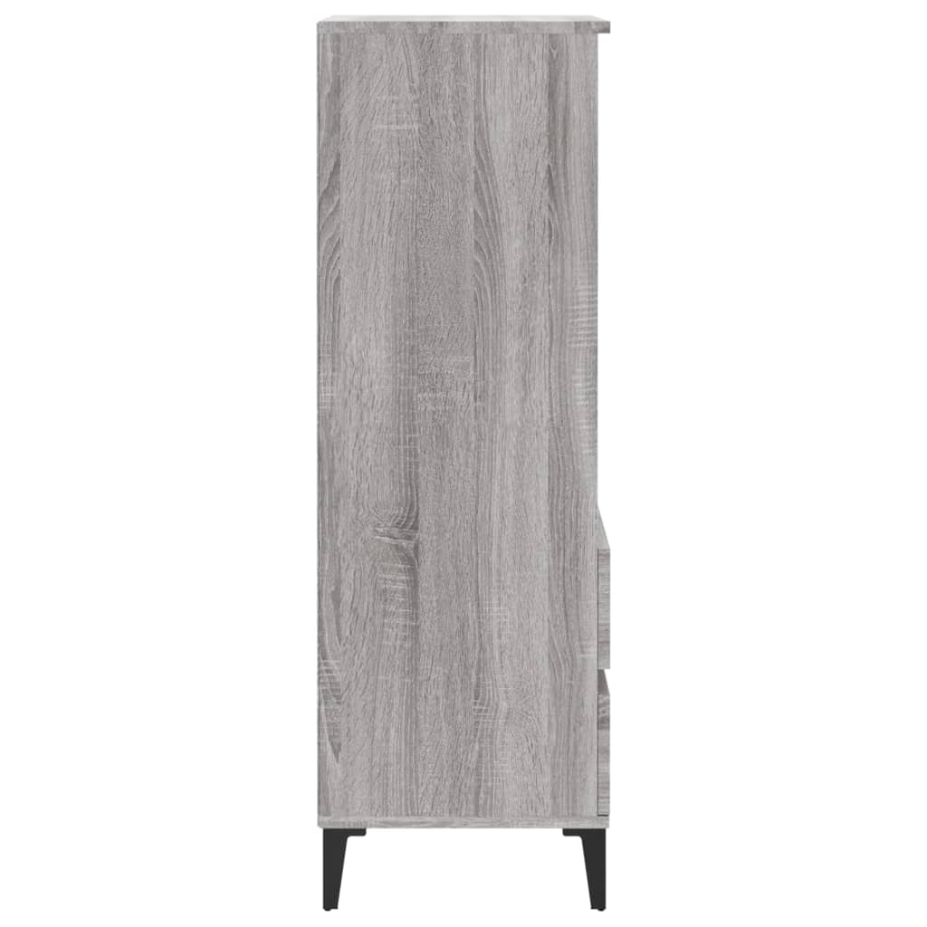 Skříň Highboard Šedá Sonoma 40 X 36 X 110 Cm Kompozitní Dřevo