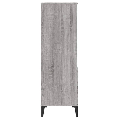Skříň Highboard Šedá Sonoma 40 X 36 X 110 Cm Kompozitní Dřevo
