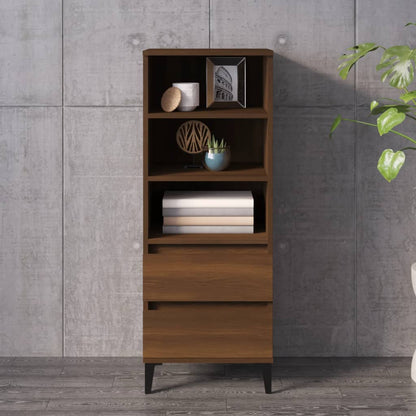 Skříň Highboard 40 X 36 X 110 Cm Kompozitní Dřevo