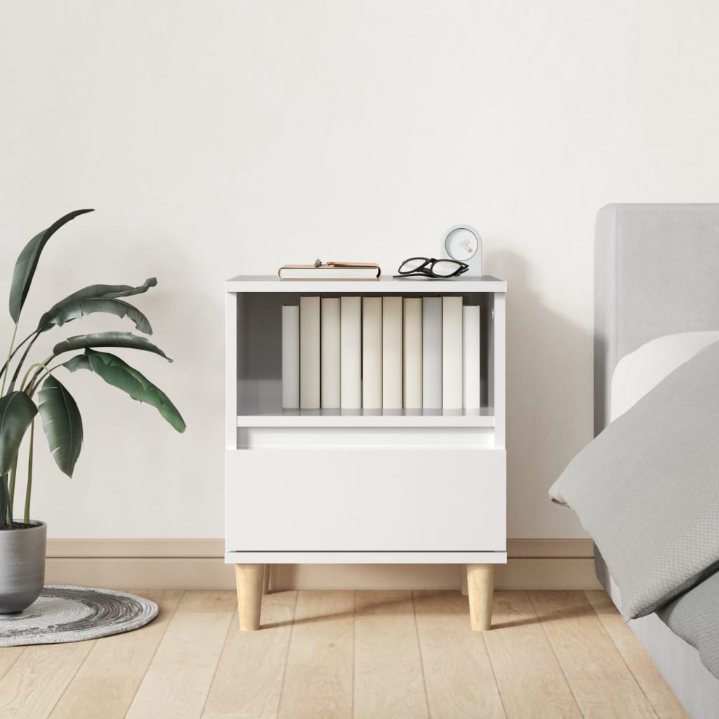Noční Stolky 2 Ks Černé 40X35X50 Cm