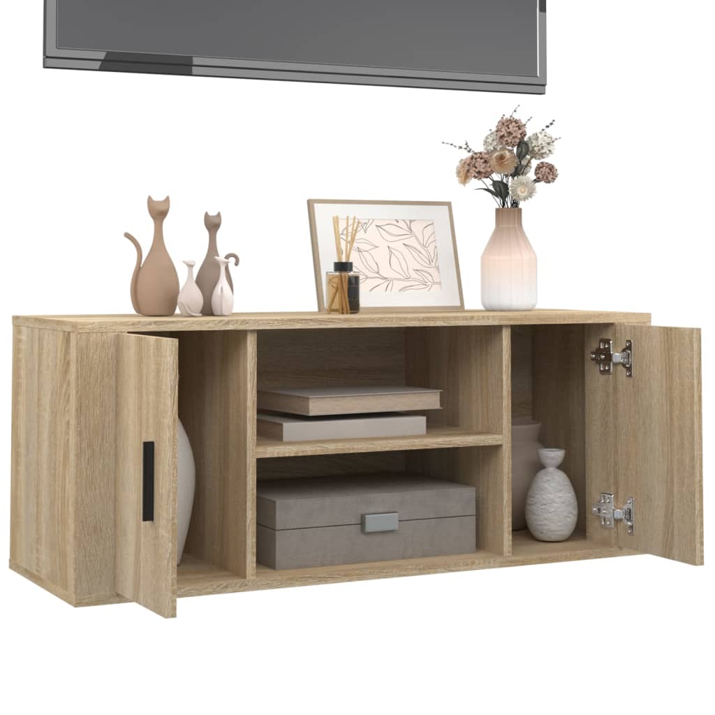 Tv Skříňka 100 X 35 X 40 Cm Kompozitní Dřevo