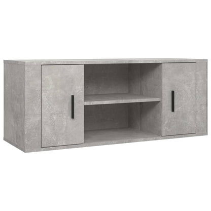 Tv Skříňka Betonově Šedá 100X35X40 Cm Kompozitní Dřevo
