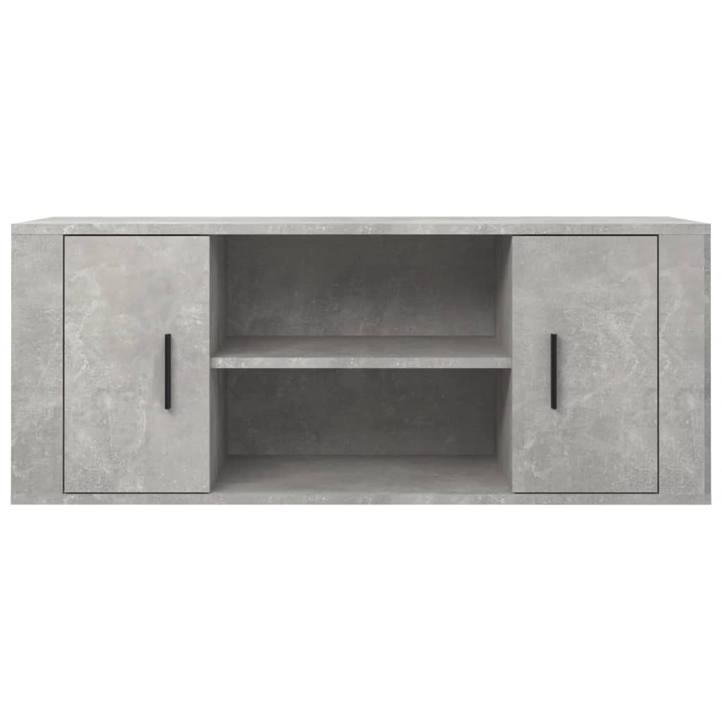 Tv Skříňka Betonově Šedá 100X35X40 Cm Kompozitní Dřevo