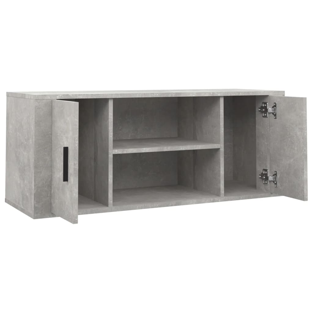 Tv Skříňka Betonově Šedá 100X35X40 Cm Kompozitní Dřevo