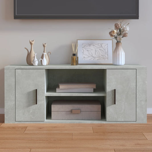 Tv Skříňka Betonově Šedá 100X35X40 Cm Kompozitní Dřevo