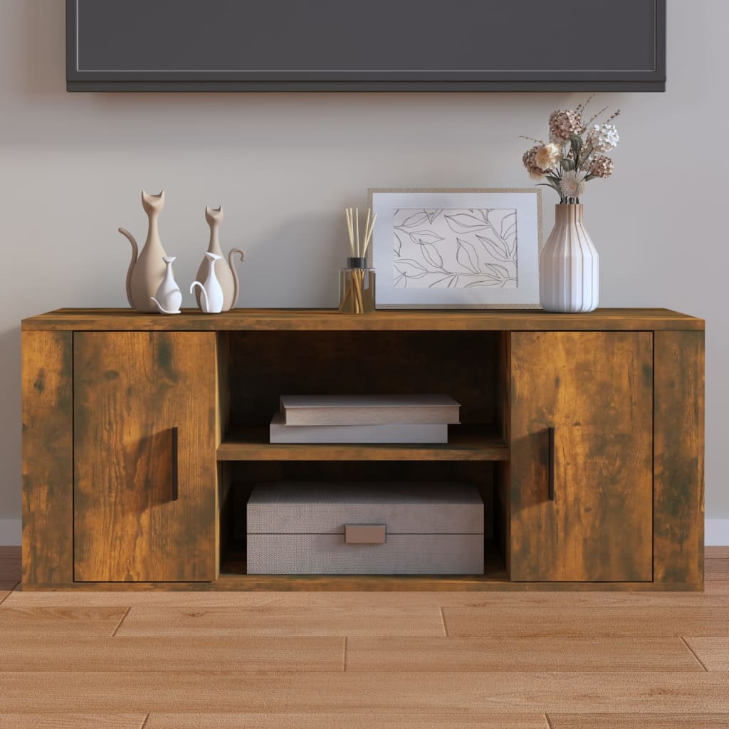 Tv Skříňka Betonově Šedá 100X35X40 Cm Kompozitní Dřevo
