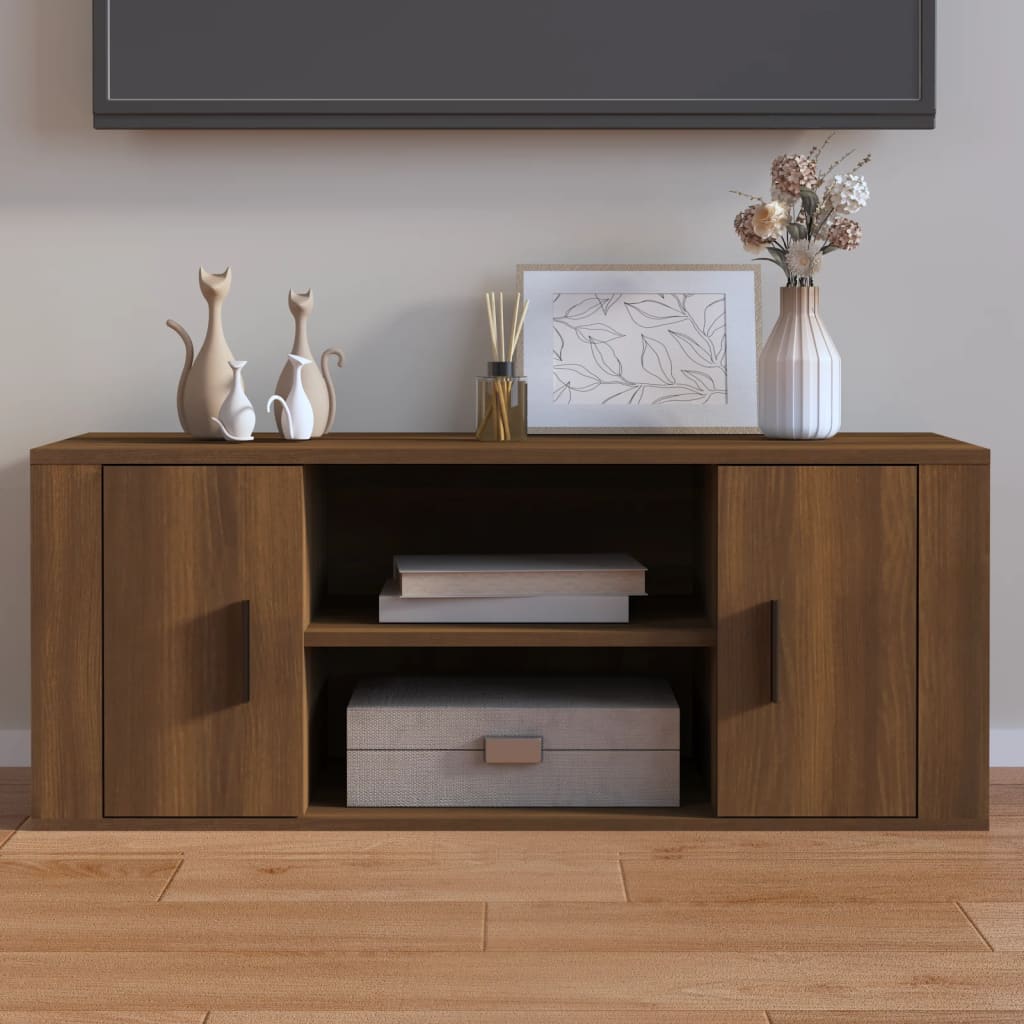 Tv Skříňka 100 X 35 X 40 Cm Kompozitní Dřevo