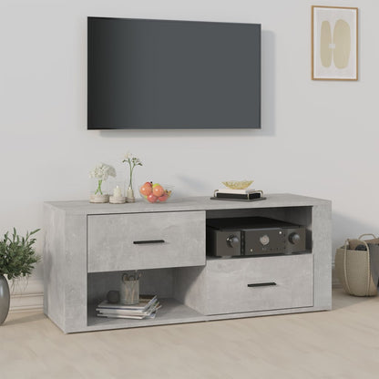 Tv Skříňka Šedá Sonoma 100 X 35 X 40 Cm Kompozitní Dřevo
