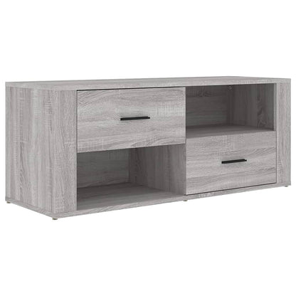 Tv Skříňka Šedá Sonoma 100 X 35 X 40 Cm Kompozitní Dřevo