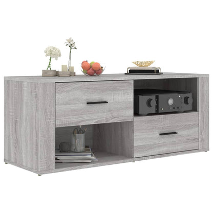 Tv Skříňka Šedá Sonoma 100 X 35 X 40 Cm Kompozitní Dřevo