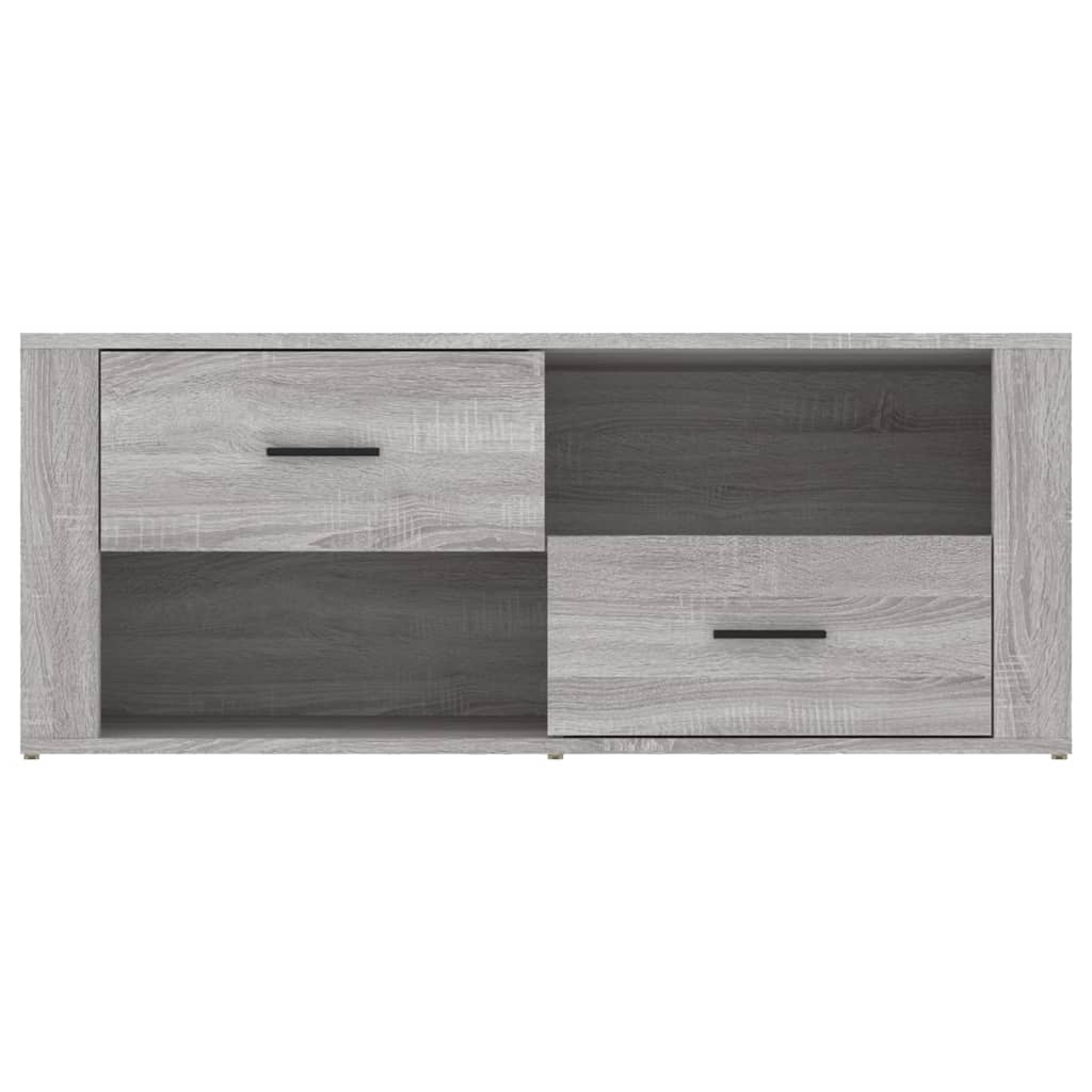 Tv Skříňka Šedá Sonoma 100 X 35 X 40 Cm Kompozitní Dřevo