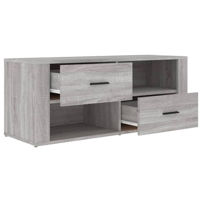 Tv Skříňka Šedá Sonoma 100 X 35 X 40 Cm Kompozitní Dřevo