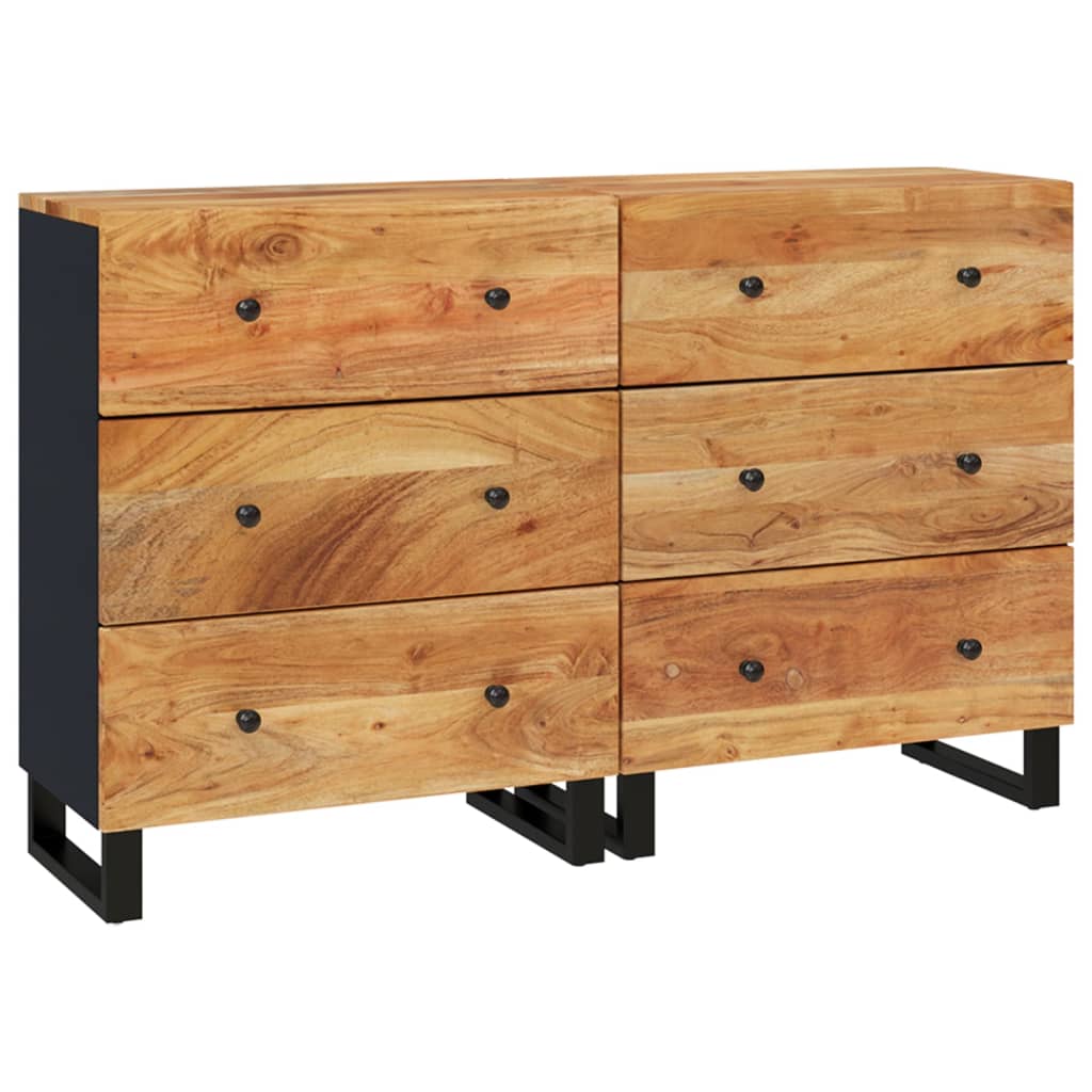 Příborníky 2 Ks 60 X 33 X 75 Cm Masivní Akáciové Dřevo