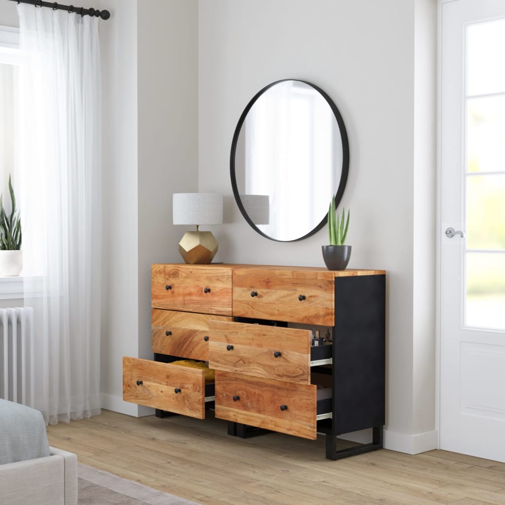 Příborníky 2 Ks 60 X 33 X 75 Cm Masivní Akáciové Dřevo