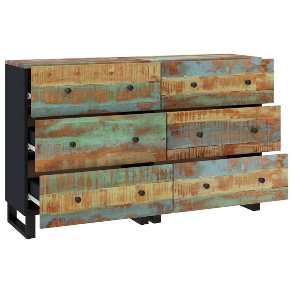 Příborníky 2 Ks 60 X 33 X 75 Cm Masivní Recyklované Dřevo