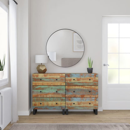 Příborníky 2 Ks 60 X 33 X 75 Cm Masivní Recyklované Dřevo
