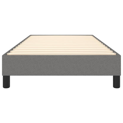 Rám Postele Bez Matrace Textil Tmavě Šedá
