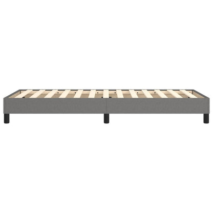 Rám Postele Bez Matrace Textil Tmavě Šedá