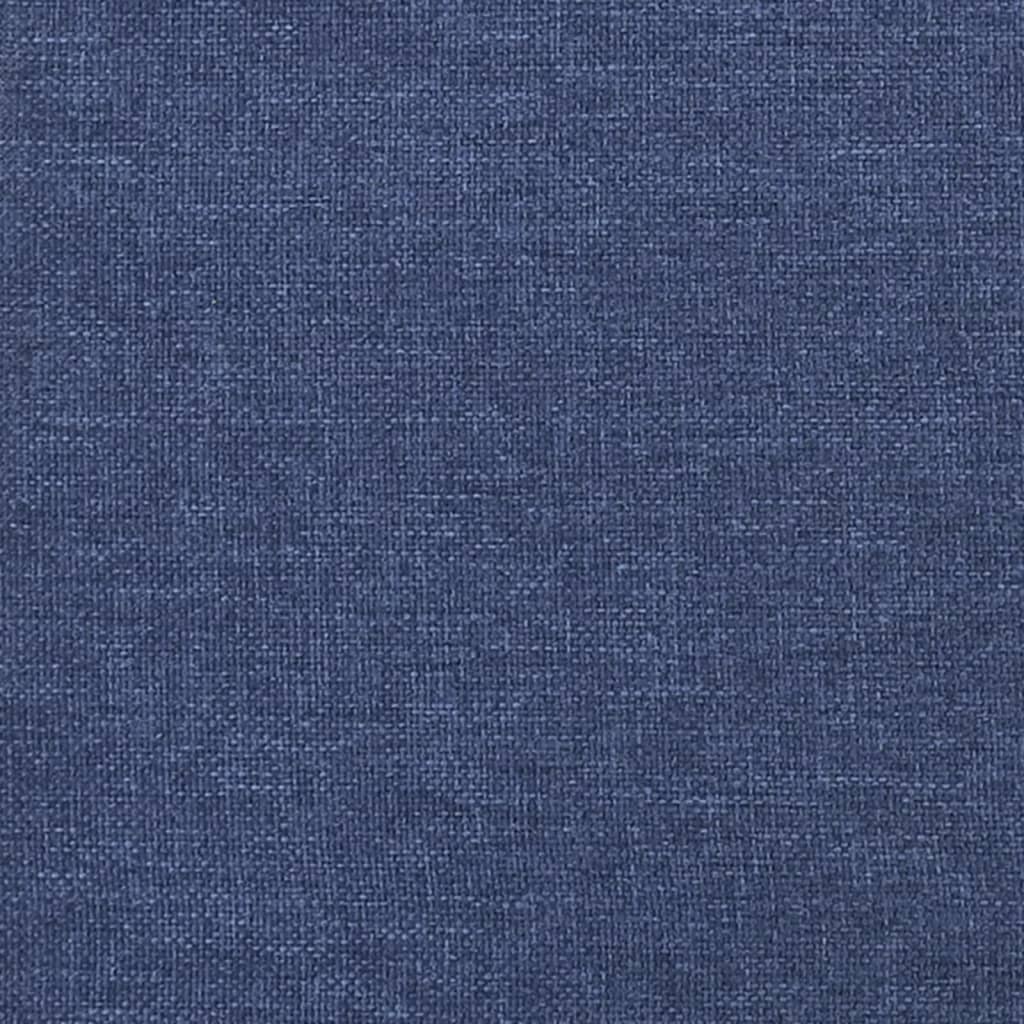 Rám Postele Bez Matrací Textil Modrá