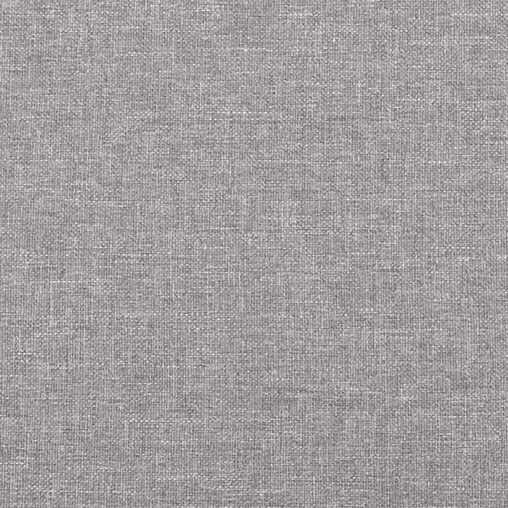 Rám Postele Bez Matrace Textil Světle Šedá