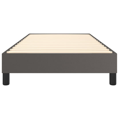 Rám Postele Šedý Umělá Kůže Šedá