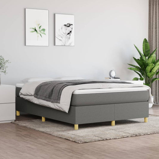 Postel Bez Matrace Textil Tmavě Šedá