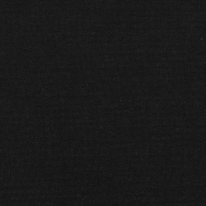 Rám Postele Bez Matrace Černý Textil Černá