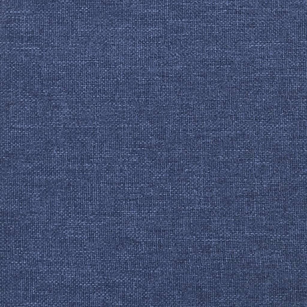 Rám postele modrá 200x200 cm textil