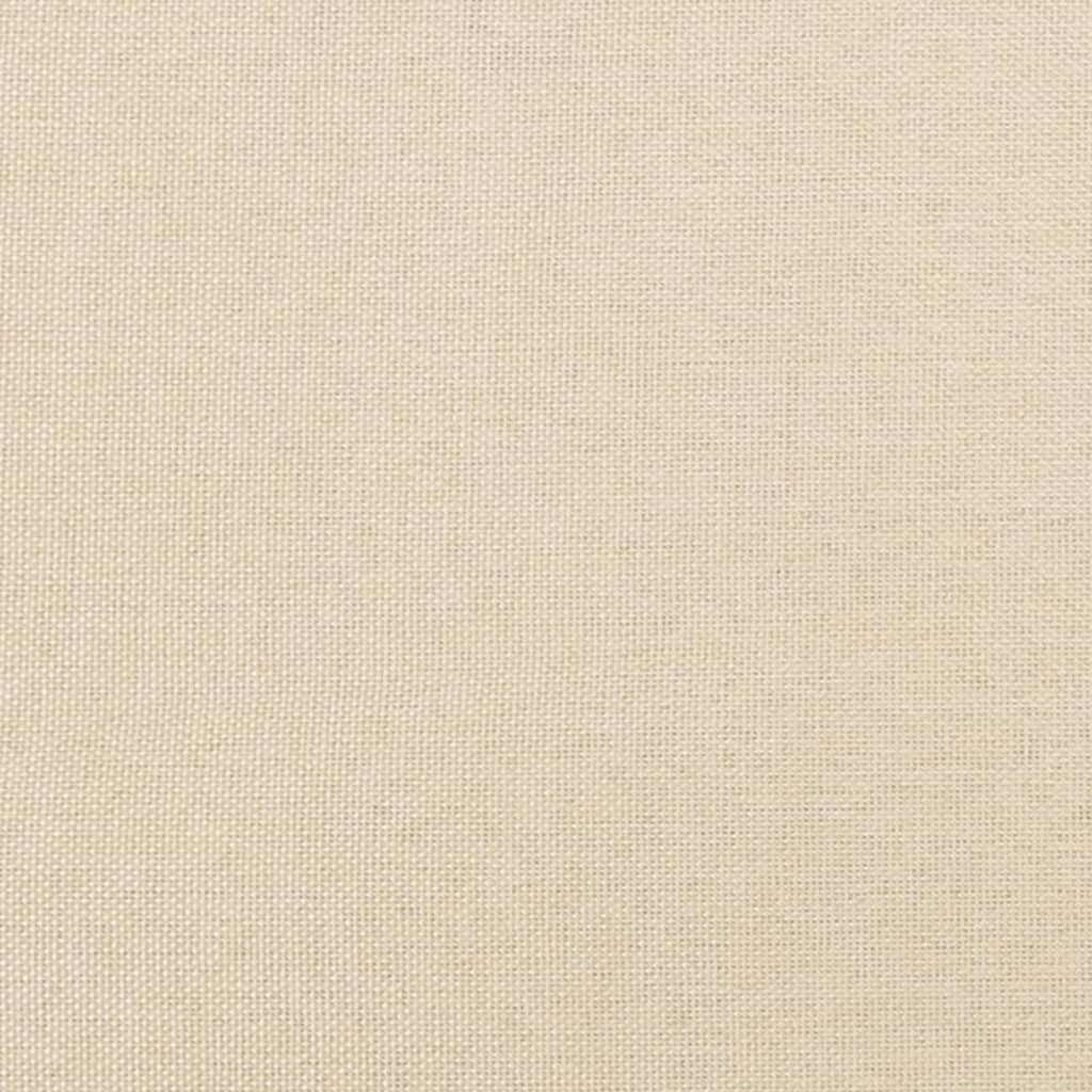 Čelo Postele 4 Ks Krémové 80 X 5 X 78/88 Cm Textil Krémová