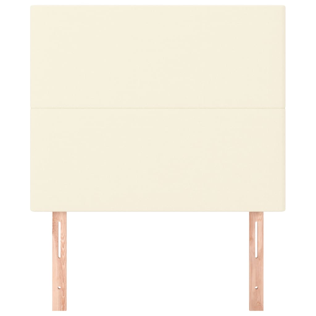 Čelo Postele Krémové 100X5X118/128 Cm Umělá Kůže