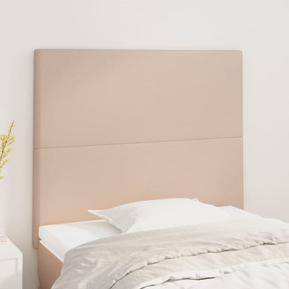 Čela Postele 4 Ks 72 X 5 X 78/88 Cm Umělá Kůže Cappuccino