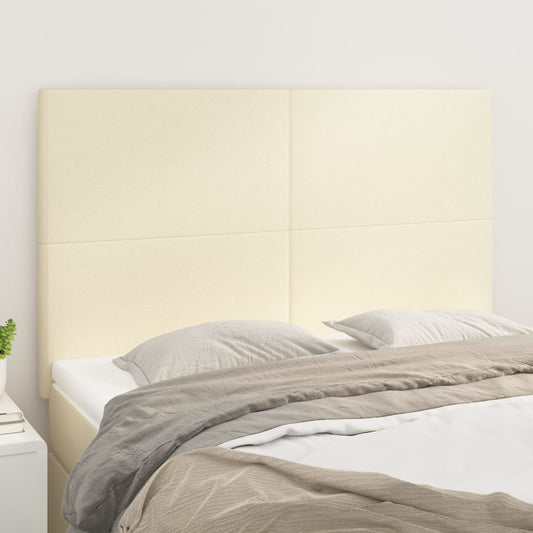 Čelo Postele Krémové 144X5X118/128 Cm Umělá Kůže