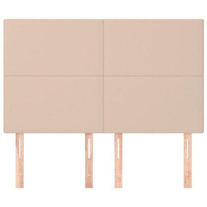 Čela Postele 4 Ks 72 X 5 X 78/88 Cm Umělá Kůže Cappuccino