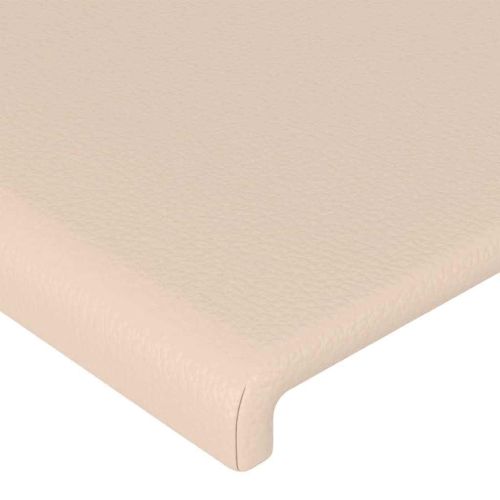 Čela Postele 4 Ks 72 X 5 X 78/88 Cm Umělá Kůže Cappuccino