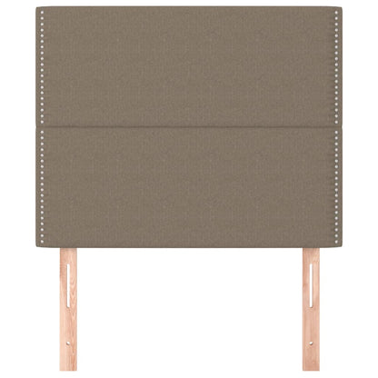 Čelo Postele Béžové 90X5X118/128 Cm Látkové Taupe