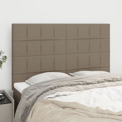 Čela Postele 2 Ks 72 X 5 X 78/88 Cm Textil Taupe