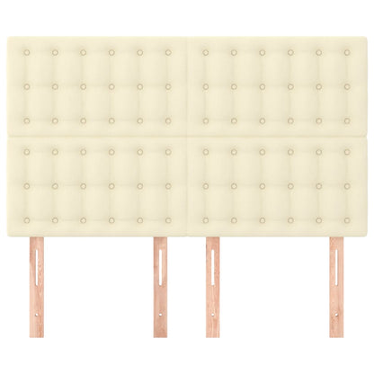 Čelo Postele Krémové 144X5X118/128 Cm Umělá Kůže
