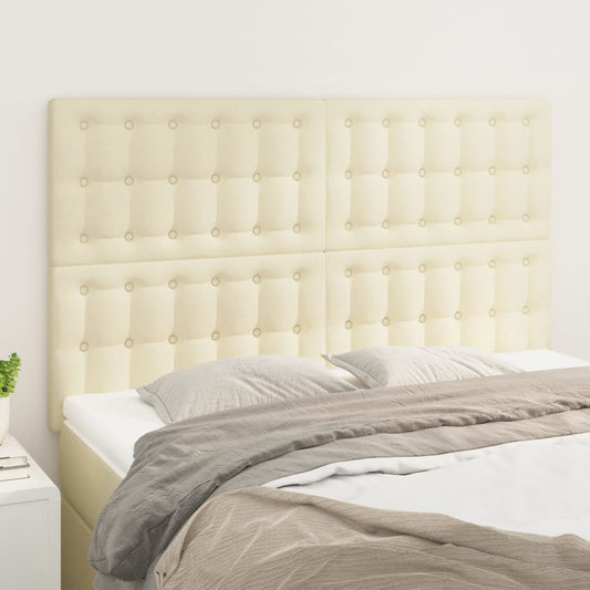 Čelo Postele Krémové 144X5X118/128 Cm Umělá Kůže