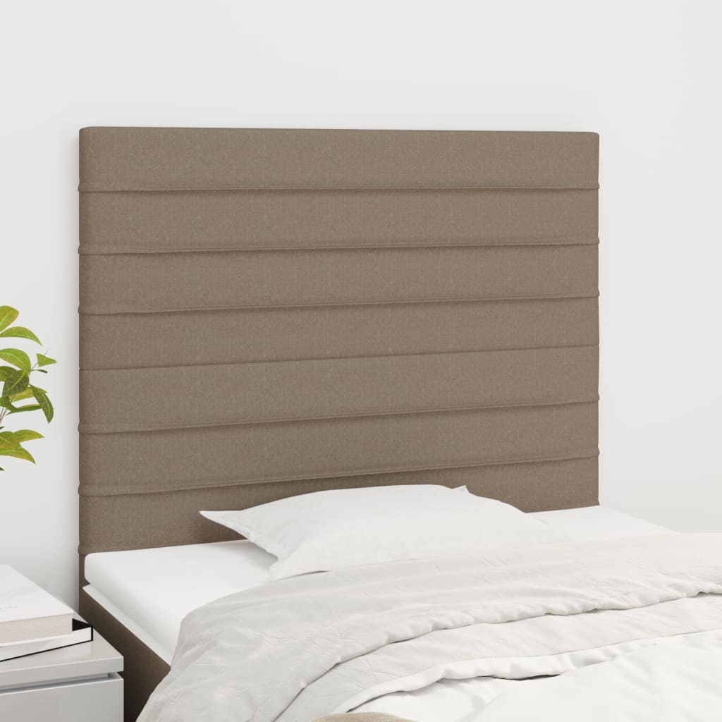 Čelo Postele 90X5X78/88 Cm Textil Taupe