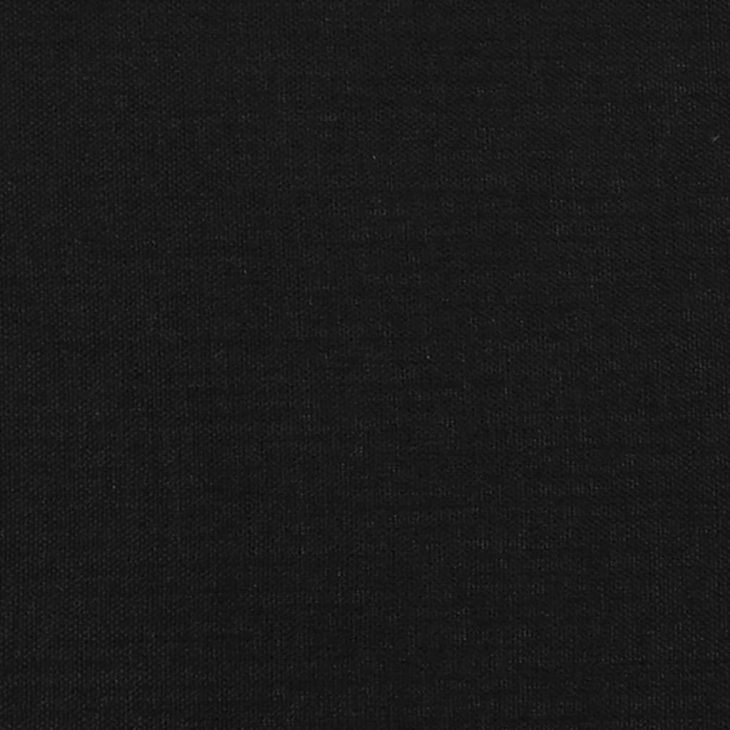 Čelo Postele 4 Ks Černé 100X5X78/88 Cm Textil Černá