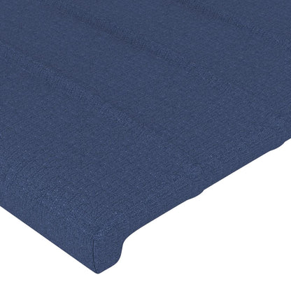 Čelo Postele 2 Ks Modré 90X5X78/88 Cm Textil Modrá
