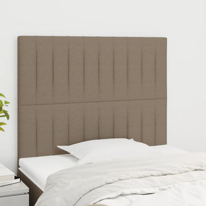 Čela Postele 4 Ks 72 X 5 X 78/88 Cm Textil Taupe