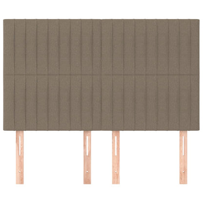 Čela Postele 4 Ks 72 X 5 X 78/88 Cm Textil Taupe