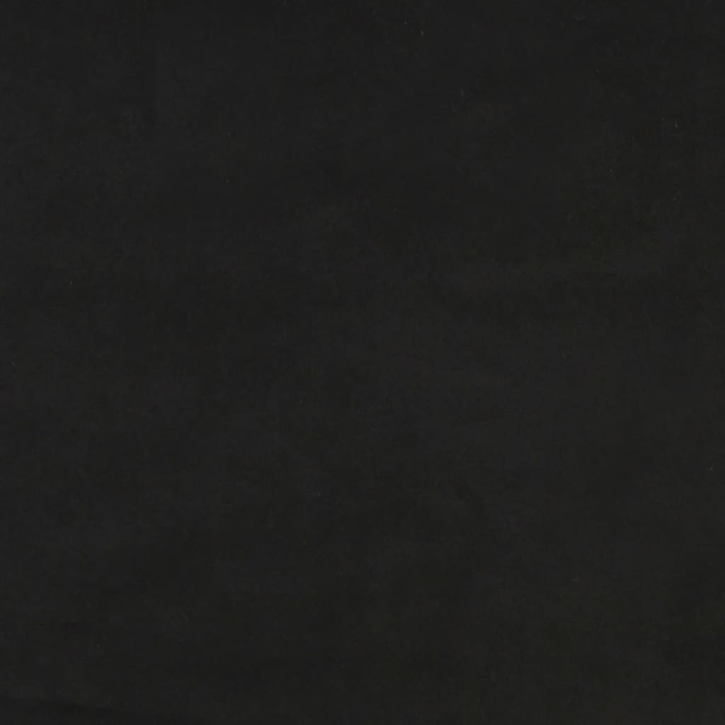 Čelo Postele 2 Ks Černé 90X5X78/88 Cm Samet Černá