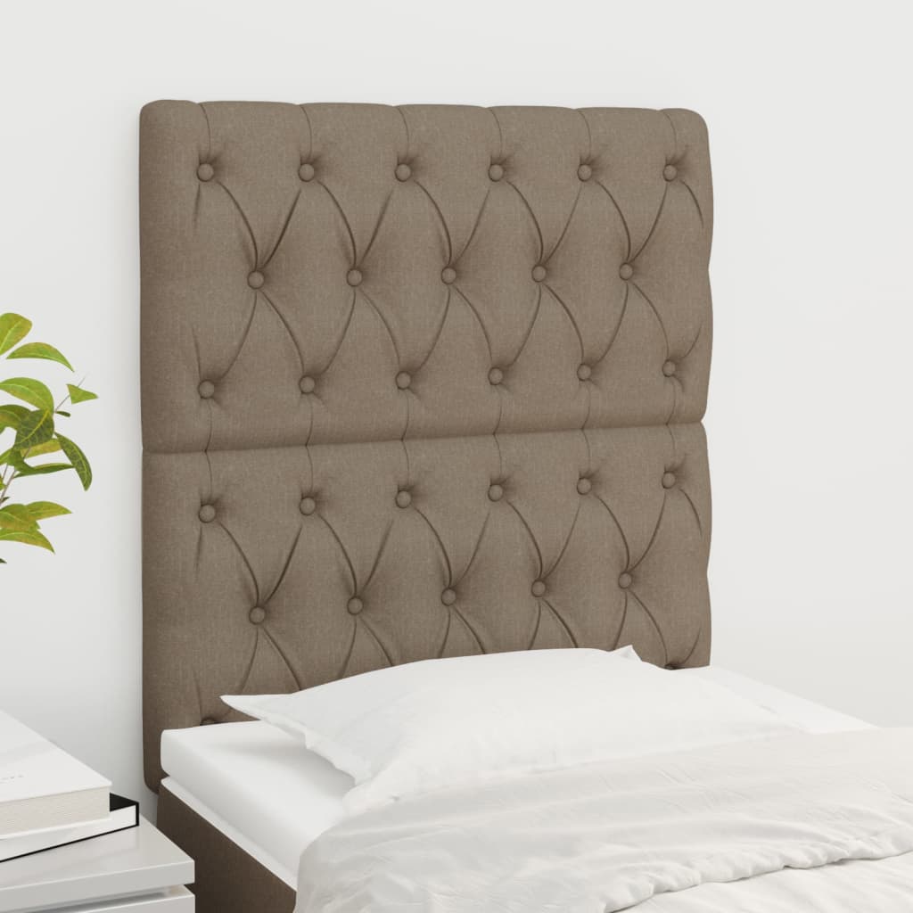 Čelo Postele 2 Ks 100X7X78/88 Cm Textil Taupe