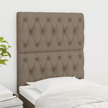 Čelo Postele 2 Ks 100X7X78/88 Cm Textil Taupe