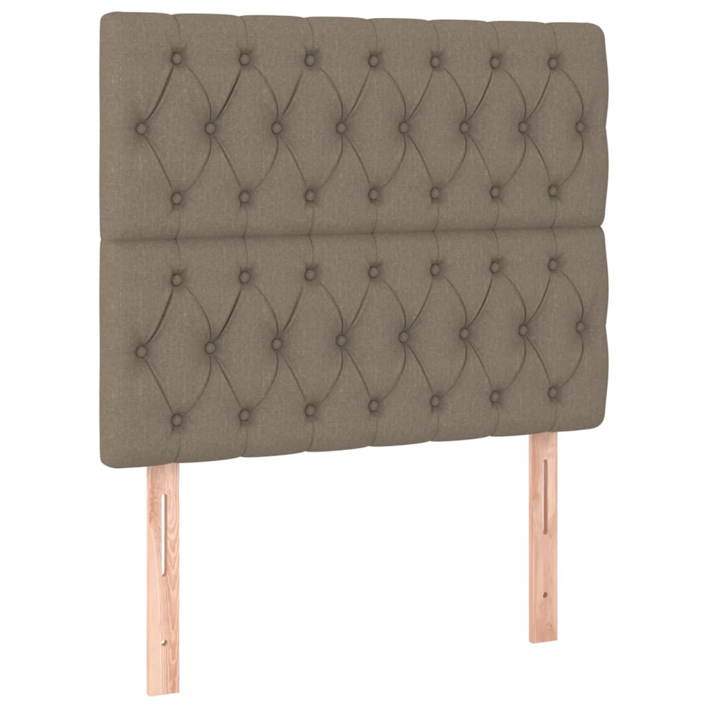 Čelo Postele 2 Ks 100X7X78/88 Cm Textil Taupe