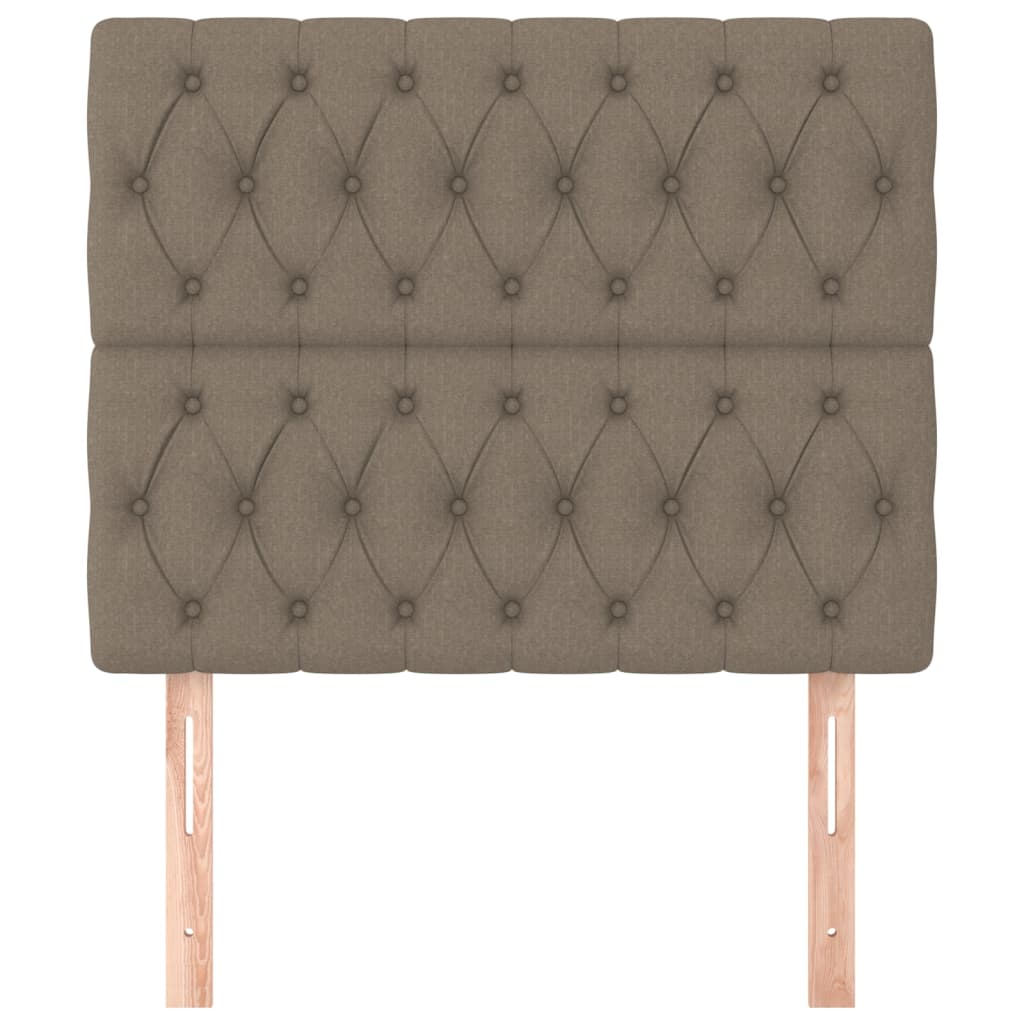 Čelo Postele 2 Ks 100X7X78/88 Cm Textil Taupe
